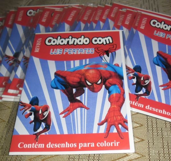 Revista para Colorir - Homem Aranha